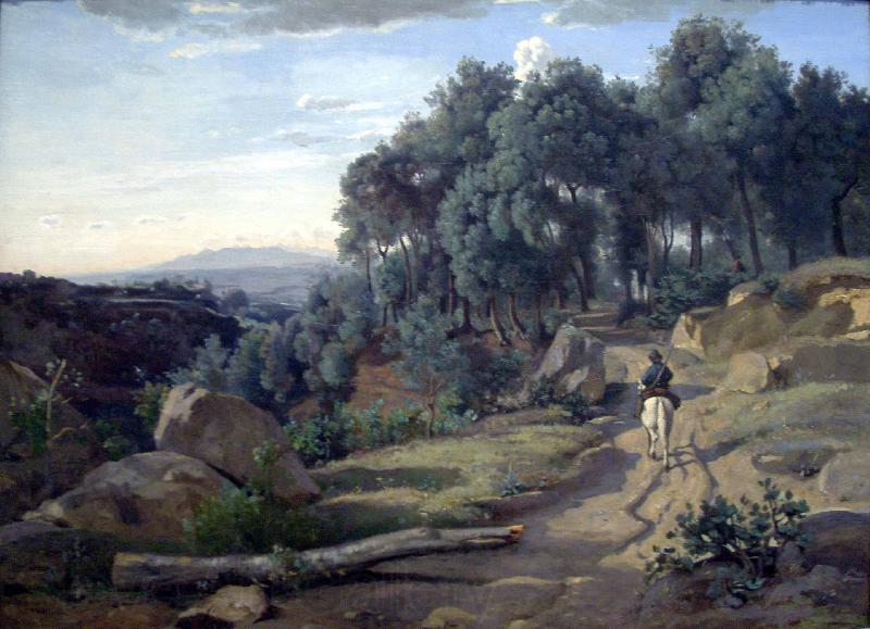 Jean-Baptiste-Camille Corot A View near Volterra Norge oil painting art